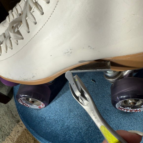 Riedell rare model 121 Performance roller skates competitive figure skating sz 9 - Picture 9 of 13